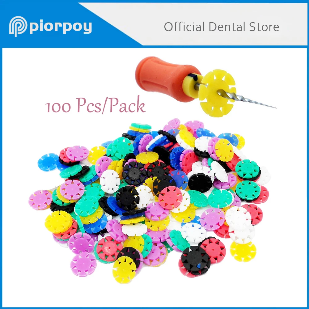 PIORPOY 100Pcs Dental Endo Files Counters Root Canal Files Stopper