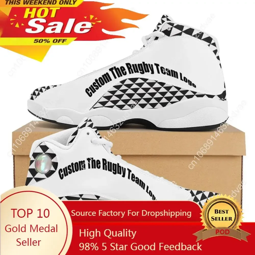 Vintage Pattern Polynesian Samoan Tribal Style Sneakers Running Shoes Custom Ball Sports Team Logo Men's Basketball Sports Shoes