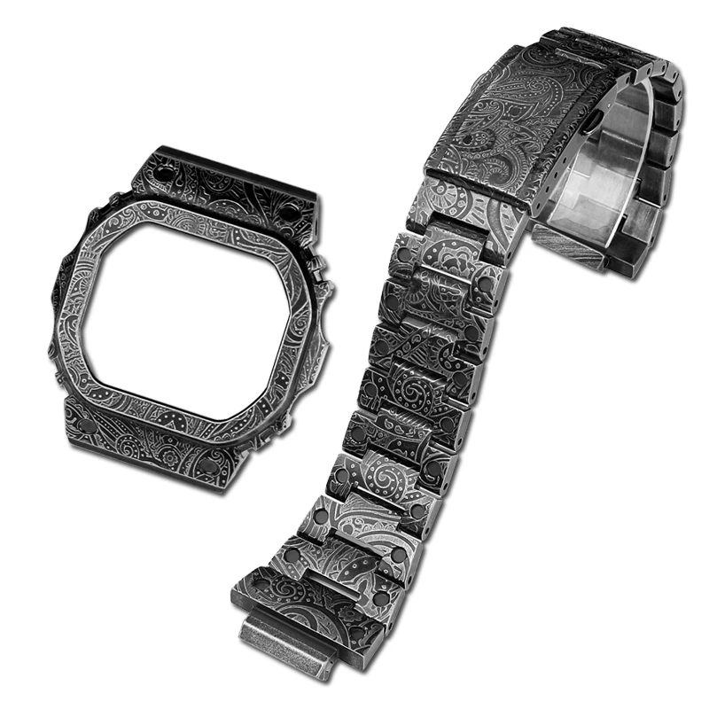 īÿ DW-5600 GW-B5600 Ʈ  ݼ ð Ʈ, 316L η ƿ м  ð  ̽ , DW5000 DW5600