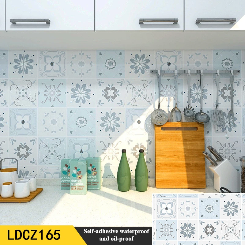 Kitchen Oil-Proof Stickers Bathroom Waterproof And Moisture-Proof Wallpaper Self-Adhesive Cabinet Wall Stickers Tear And Stick calendar desk mini desktop daily standing office wall off tear monthly table year flip decor day schedule