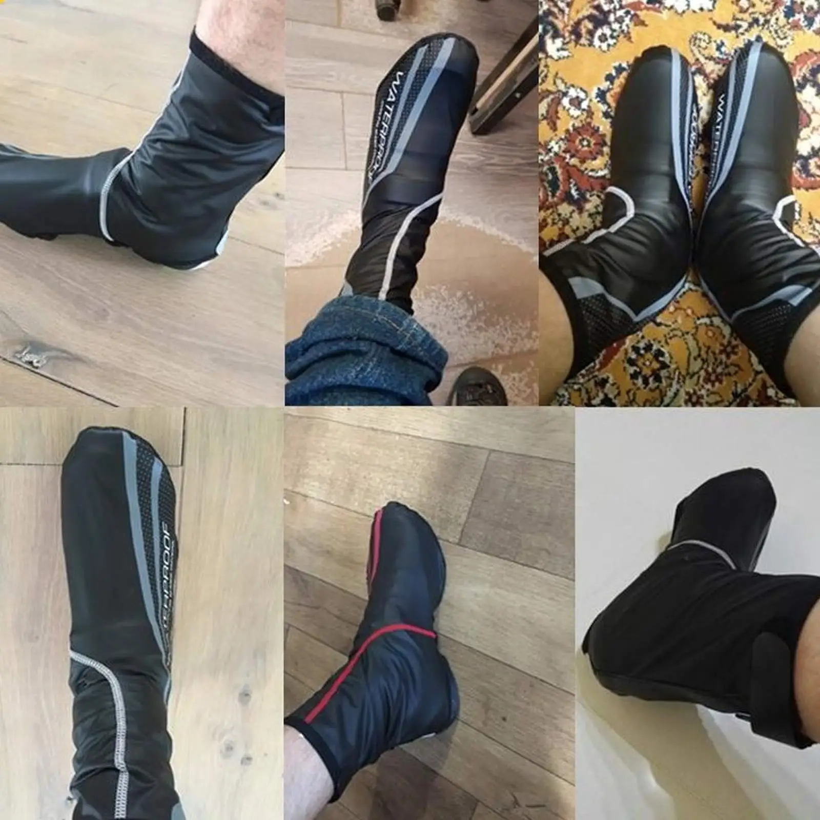 Cycling Overshoes MTB Mountain Bike Bicycle Warm Shoe Covers Waterproof Windproof Rain Snow Boot Protector Overshoes for Men Wom
