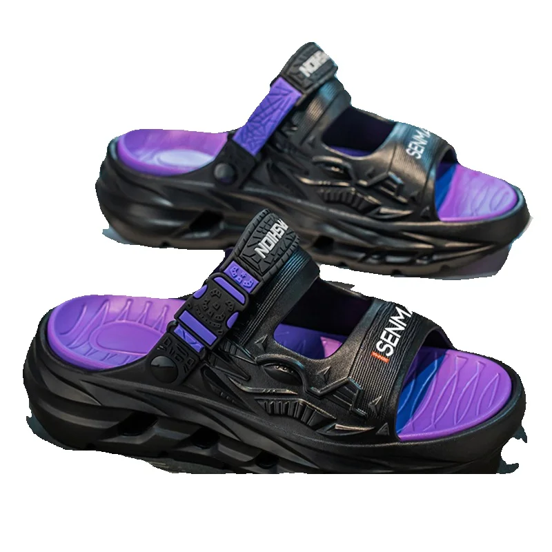 Unbeatable Quality Semir Slippers Men In Summer, Non Slip Odor Proof Sports Dual-use Driving Sandals For Men, Height Increasing And Water_voghion.com