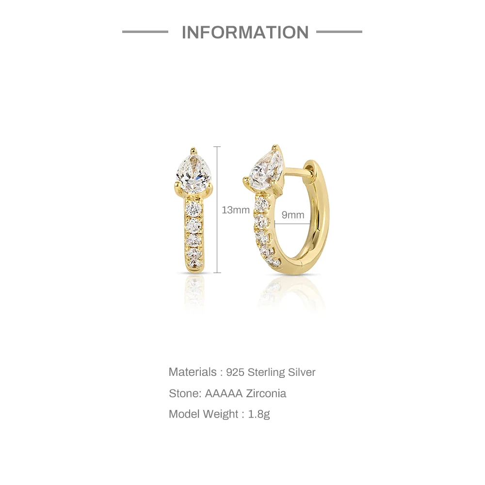 ROXI  귀 버클 배 라운드 말 눈 지르콘 INS 미니멀리스트 클래식 약혼 기념일 여성 귀걸이