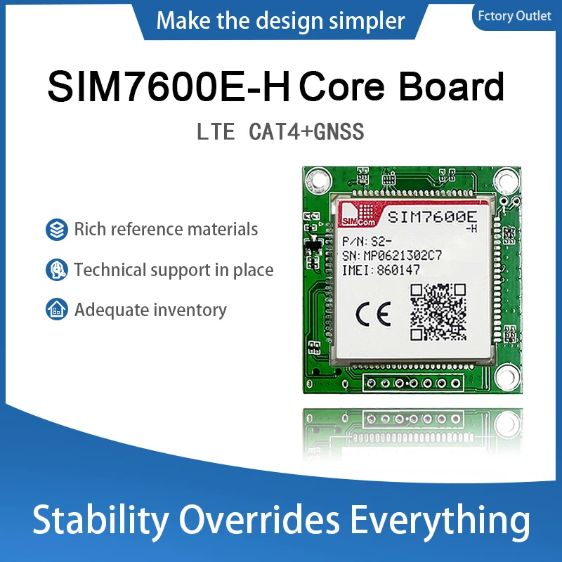 

SIMcom SIM7600E-H LTE CAT4 Core board breakout kit TE-A 1pcs