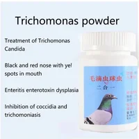 Pigeon Trichomonas Powder 50g Control Trichomonas Candida Black Red Nose Yellow Spots in Mouth 1