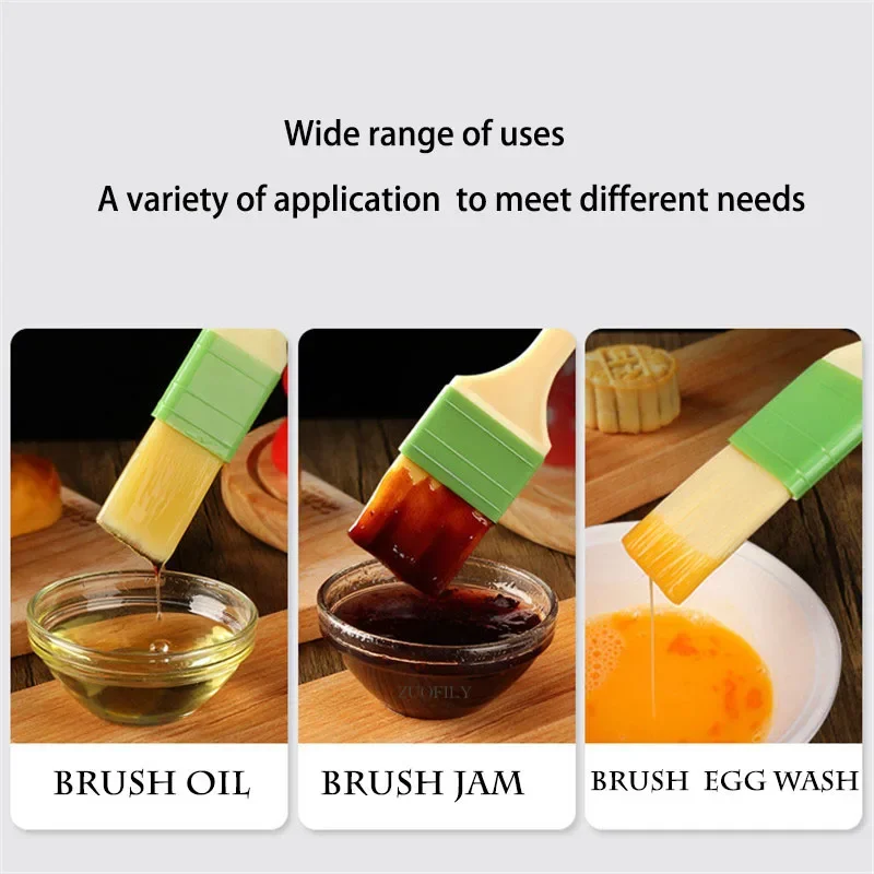 Baking BBQ Oil Brush Barbecue Pastry Tools Camping Egg Cake Bread Sauce Pancake Brushes Food for Kitchen Cooking Tool Gadget oil brush silicone basting brush