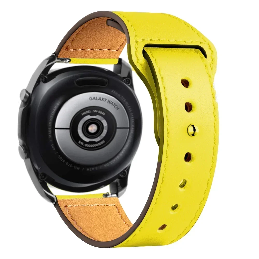 Elegant Leather Watch Strap - Premium 20mm/22mm Bracelet