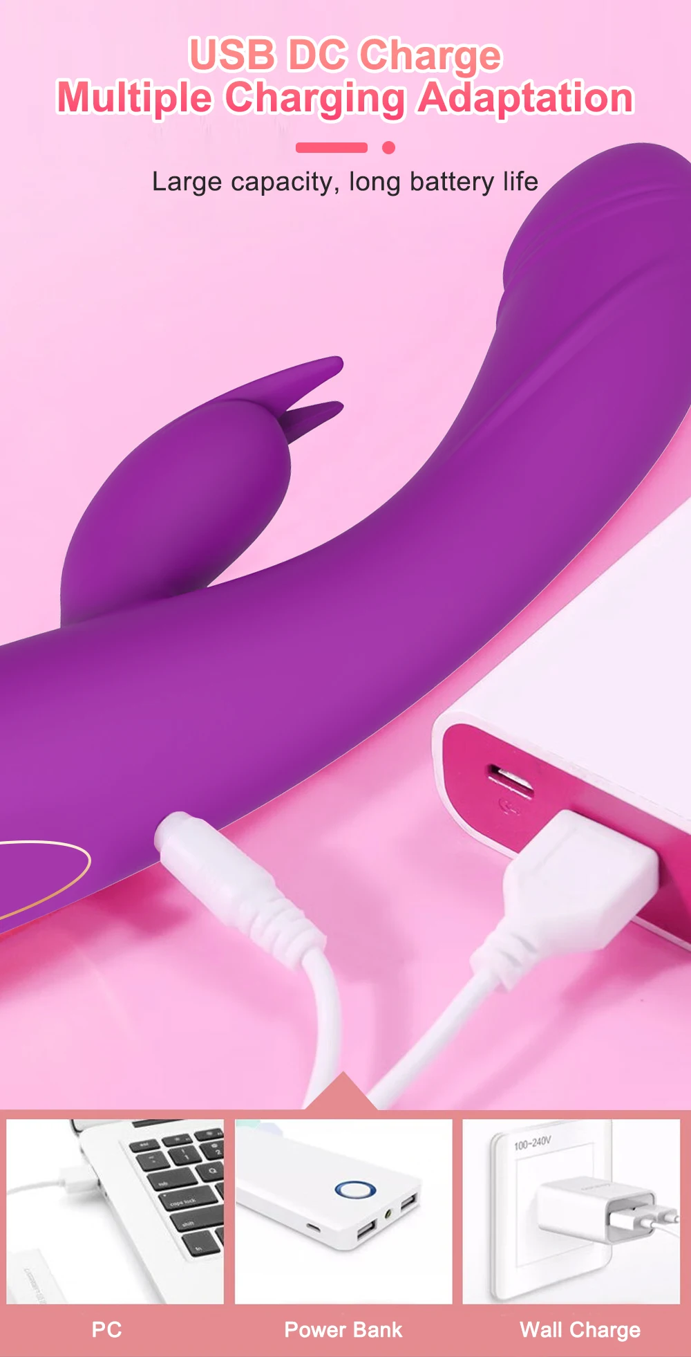 Rabbit Dildo Vibrator And Clitoris Sucker For Women_voghion.com