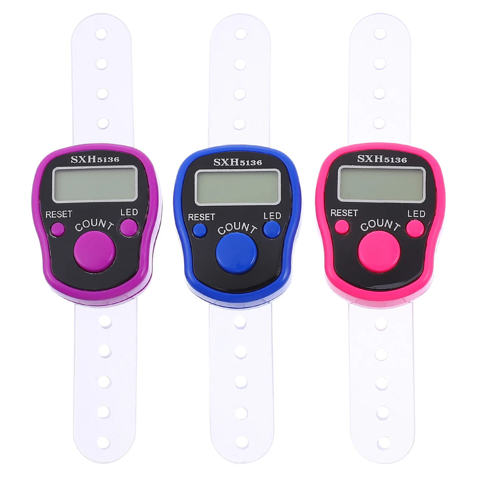 

3 Pcs Counter Electronic Resettable Digital Tally Hand Finger Handheld Intelligent