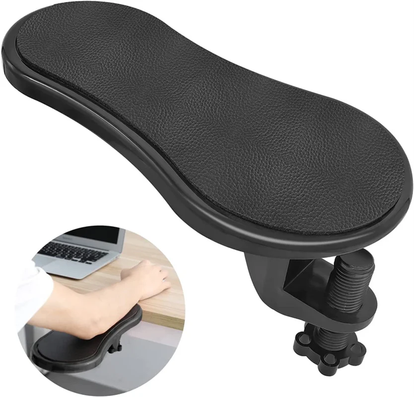 

Adjustable Computer Armrest for Desk Memory Foam Arm Rest Support Ergonomic Arm Rest Extender Board Rotating Mouse Pad Holder