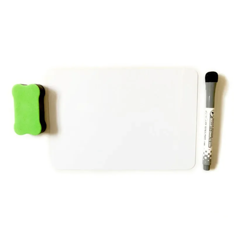 Magnetic Whiteboard Fridge Magnets Dry Wipe Marker Eraser Writing Record Message Board 3Pcs/Set