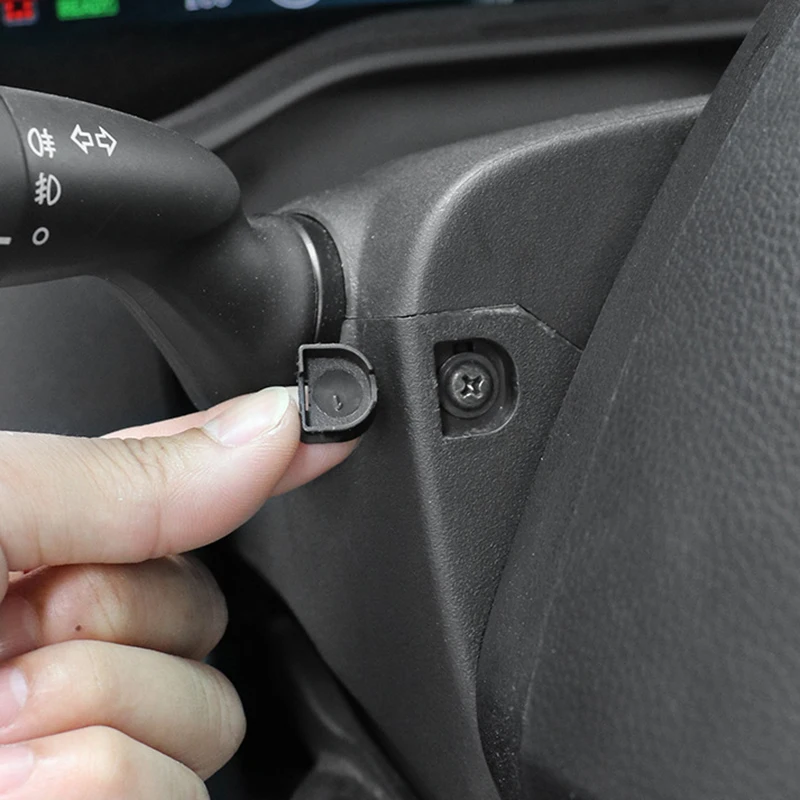 2PCS Auto Lenkrad Schraube Schutzhülle Für Toyota Sienna Granvia 2022 2023 Auto Innen Zubehör – Detail 1