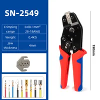 Outil de sertissage pour bornes Dupont JST MOLEX, embouts non/pré-isolés, connecteurs bout à bout, connecteurs solaires et coaxiaux SN-58B 2549 2546B 3