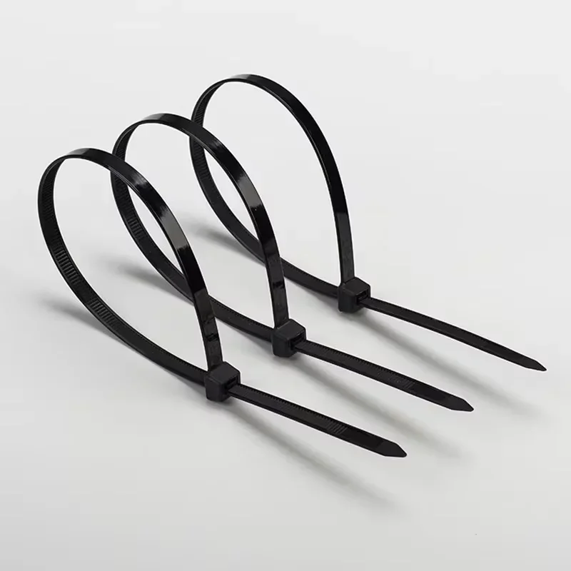 1000/100Pcs Plastic Nylon Cable Ties Self-locking Cord Ties Straps Adjustable Cables Fastening Loop Home Office Wire Zip Ties