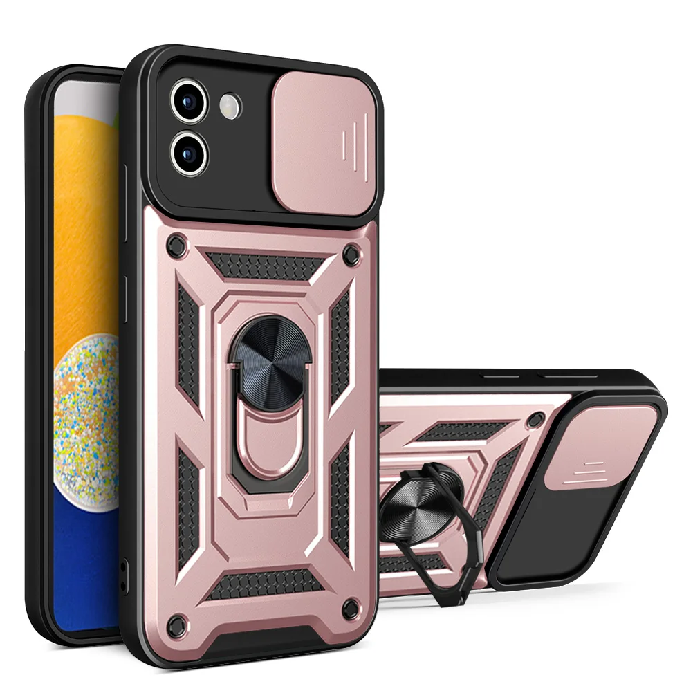 Shockproof Armor Case with Car Holder - Rugged Protective Phone Cover