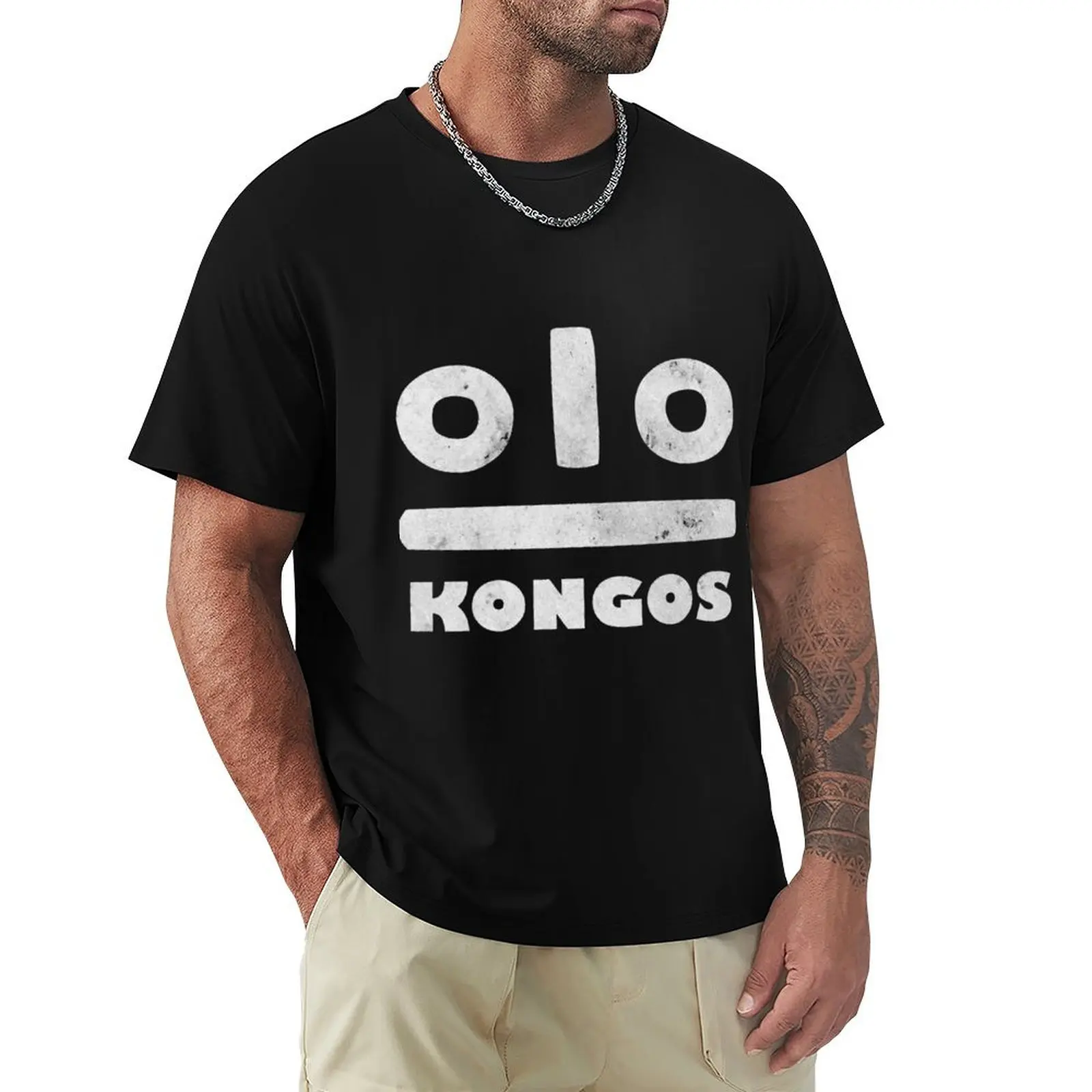 Фото Футболка KONGOS, одежда в эстетике, блузка, мужские футболки оверсайз с графическим принтом, хип-хоп №1