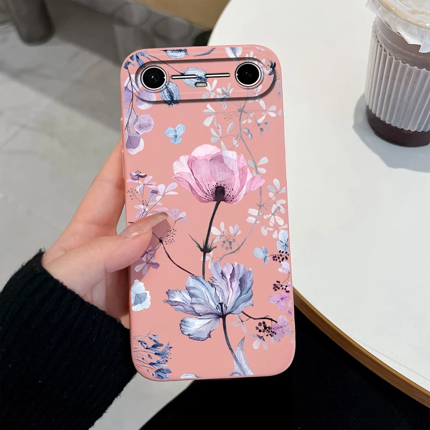 Sunflower Pattern Liquid Silicone Soft Back Cover