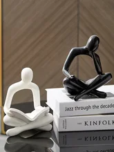 

Nordic Home Decor Modern Abstract Figures Study Bedroom Decoration Desk Accessories Aesthetic Room Decor Simple Decoration Gift