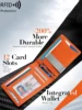 Minimalist men's RFID blocking ultra-thin 12-card wallet 2
