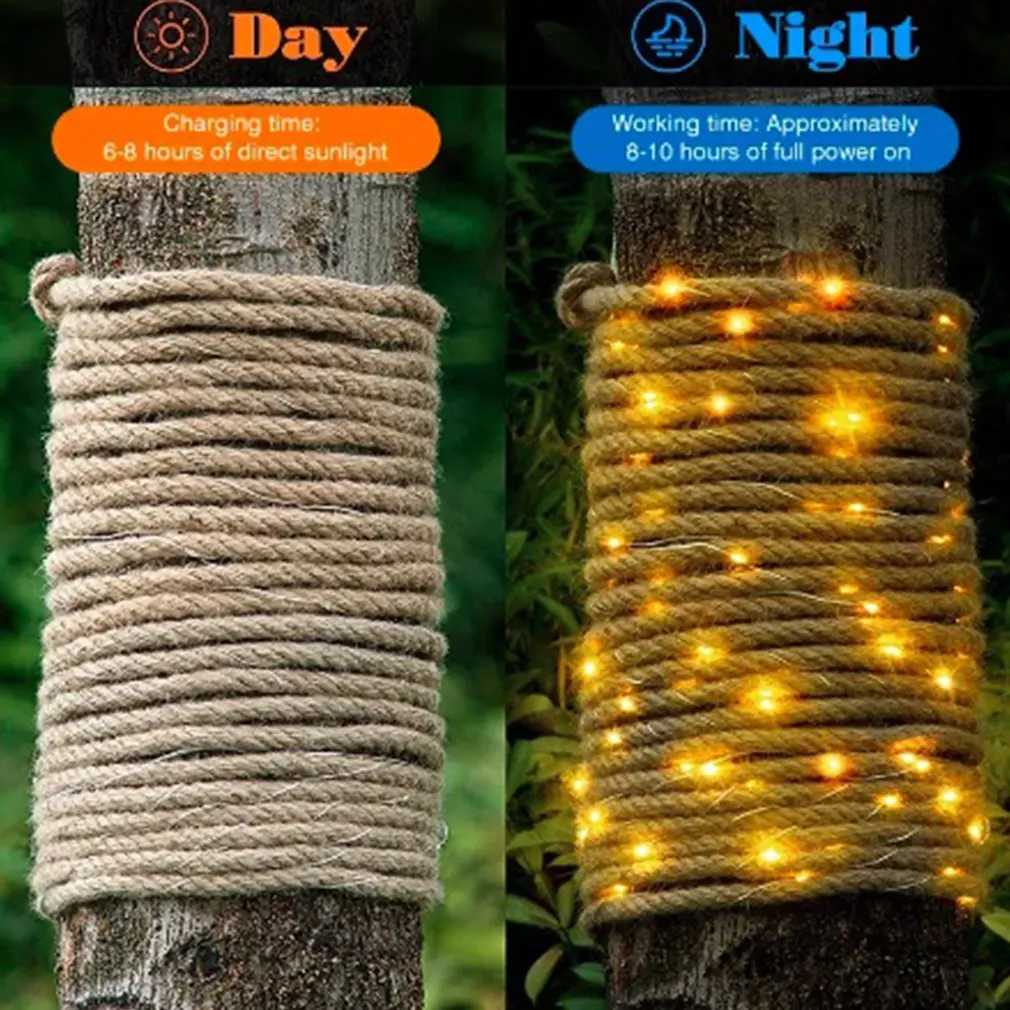 

10M 200LED Wire Light Strip Battery Neon Glowing String Lights DIY Rope Tube Halloween light Multicolor Party Decor