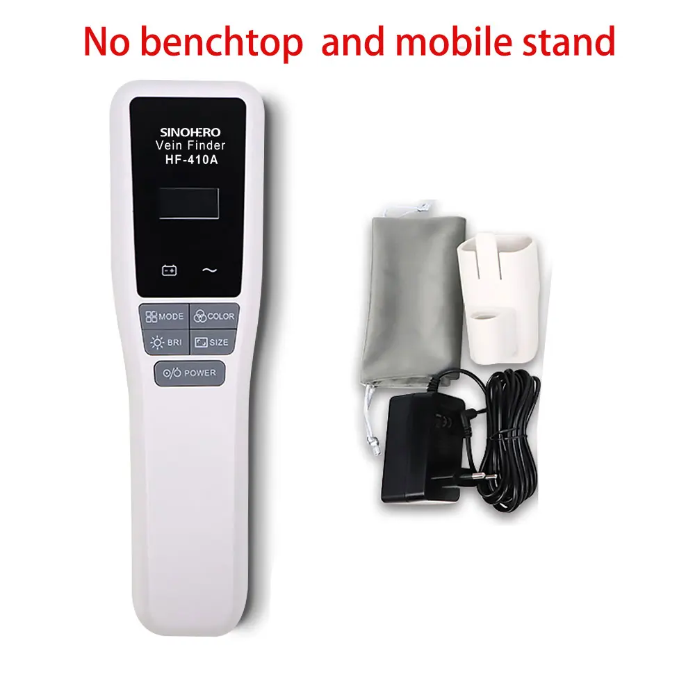 HF-410A 휴대용 정맥 파인더, 혈관 이미저, LCD 디스플레이, 근적외선 정맥 로케이터, 간호사 주사 보조 기계, 벤치탑 없음