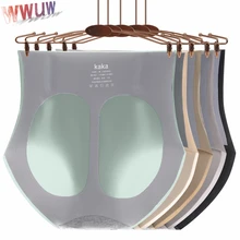 

Women's Underwear Ice Silk High Waist Seamless Panties Soft Lingerie Slimming Abdomen Hip Lift Shaper Elastic Breathable Briefs