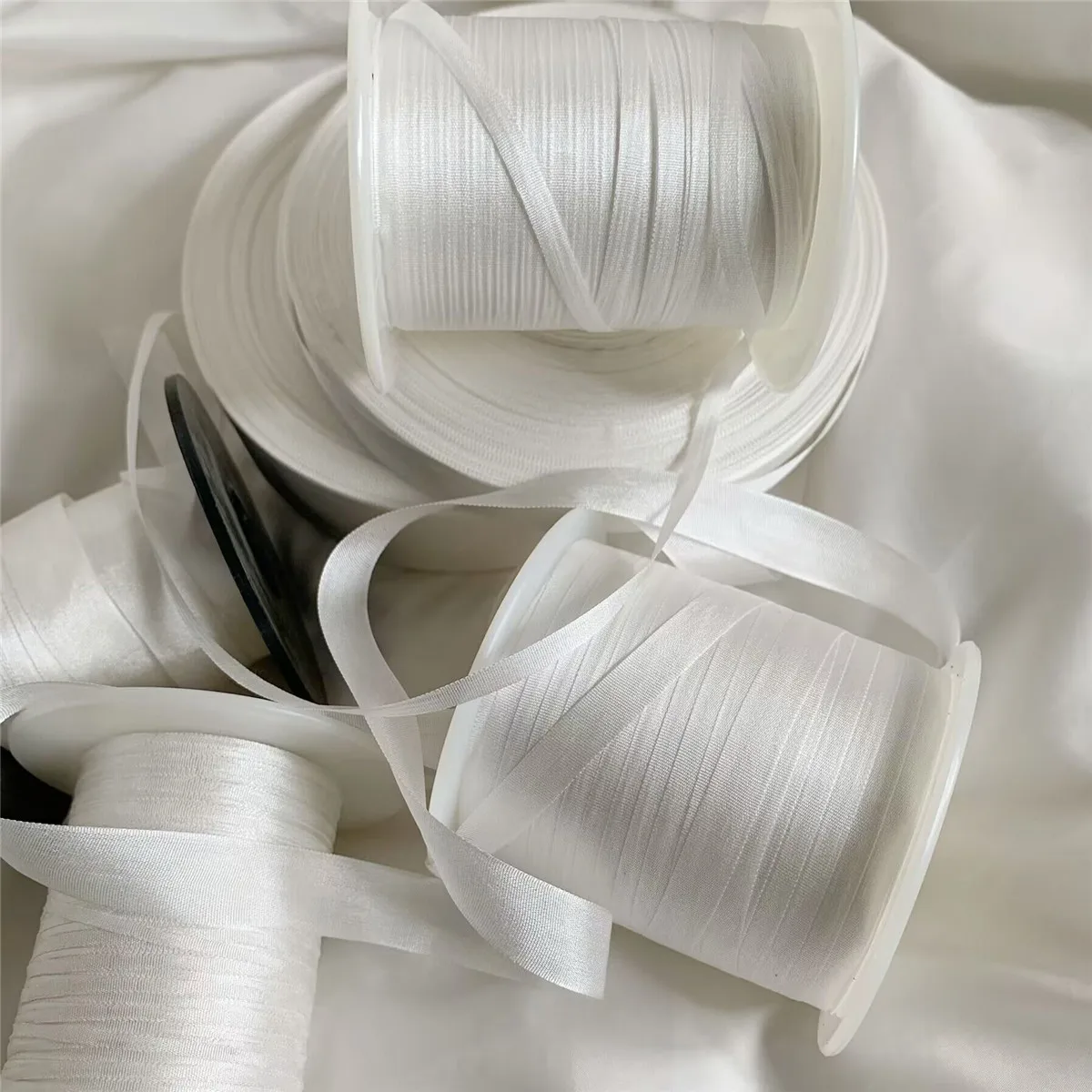 Satin Ribbons Ribbon Decoration Ribbon Supplies 2mm Silk Embroidery Ribbon