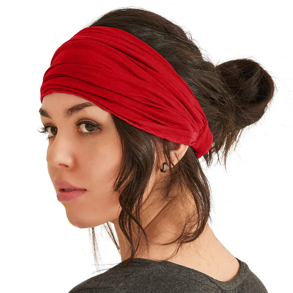 Bandana Para El Cabello Para mujer, Accesorios Para El Cabello, diademas arrugadas, banda Para El sudor Para correr, Yoga, banda elástica Para El Cabello, Accesorios Para El Cabello