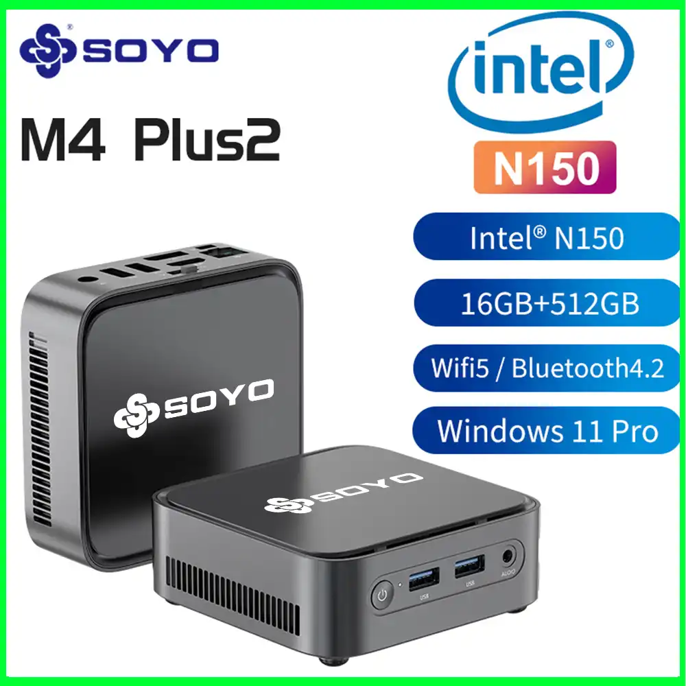 SOYO Mini PC M4 PLUS2 Intel N150 8GB 16GB RAM 256GB 512GB SSD