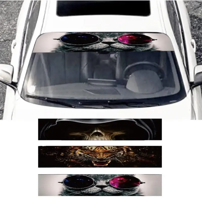 

Auto Car Cat Eye Stickers Automotive Front Windshield Shade Decals Car High Consumption Strong Adhesion Decor Bumpers Supplies