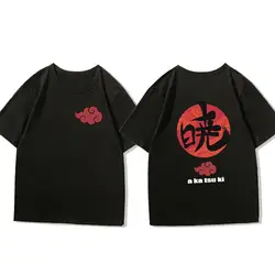 Naruto Anime Black Children's Cotton T - shirt - Double - Sided Print, Round Neck, Parent - Child Outfit - XXXL (6)