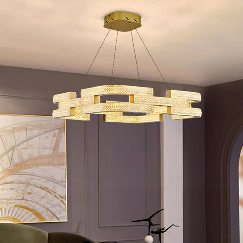 

Modern light luxury Dining room chandelier lighting Ceiling lamps hanging light led chandeliers for the living room indoor light