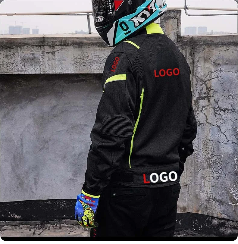 Summer Men's Motorcycle Cycling Jackets Protective Cross-country Motorbike Clothing Waterproof Reflective Anti-fall Suit Rider