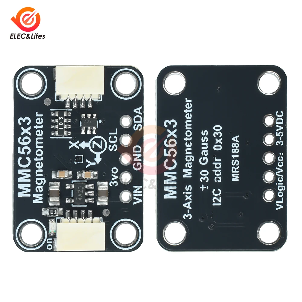 Module MMC5603 Capteur Magnétique 3 Axes 20 Bits I2C pour Drone