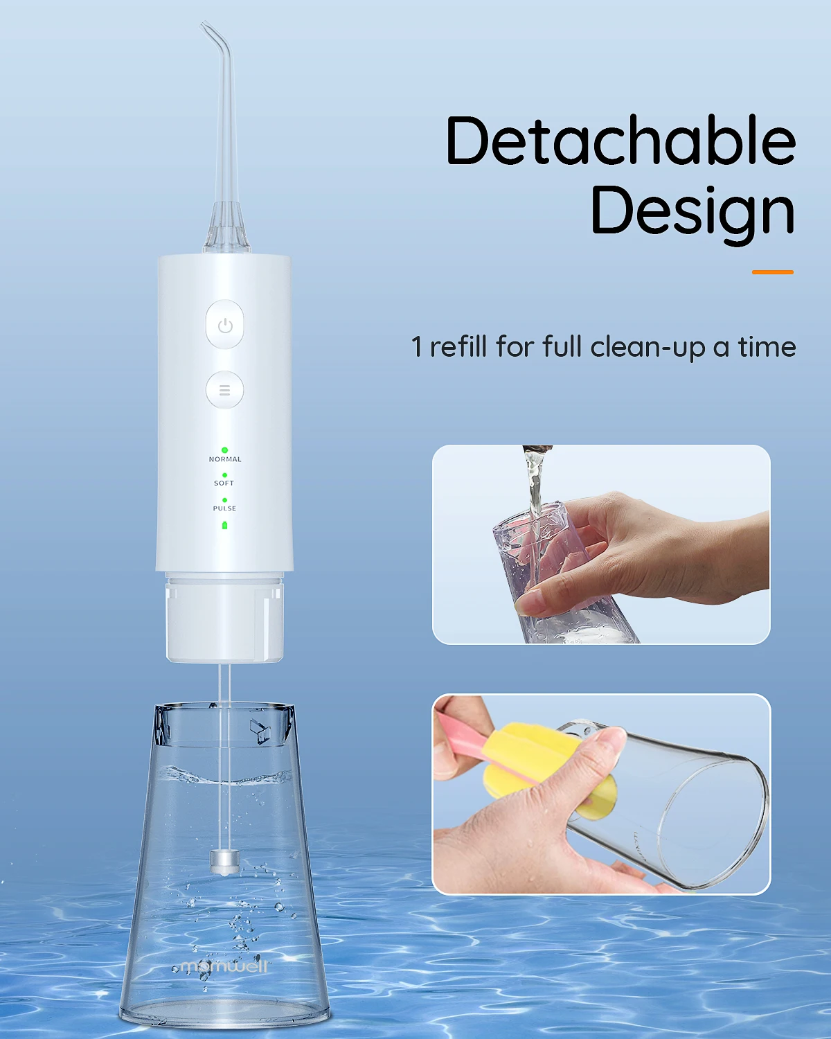 جهاز تنظيف الأسنان بالخيط من Mornwell – يحتوي على...