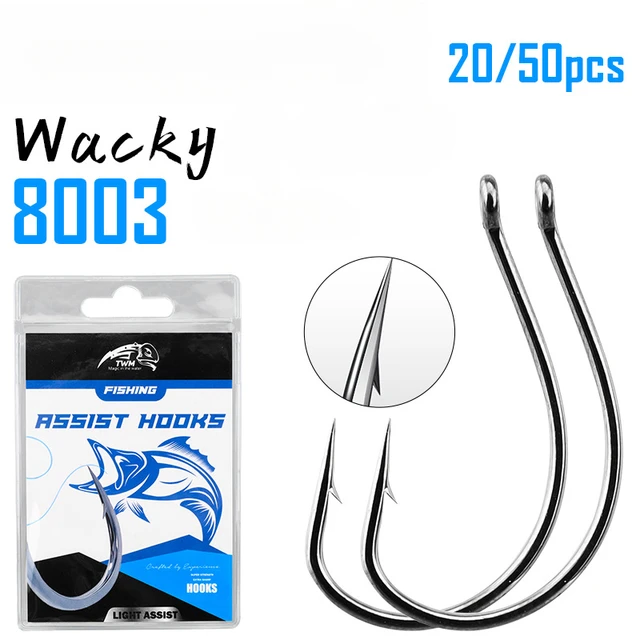 20/50Pcs 8003 Lure Fishing Hooks 3#-3/0# Fishhook High Carbon Steel Barbed  Soft Bait Worm Hooks for Carp Fishing Accessories - AliExpress