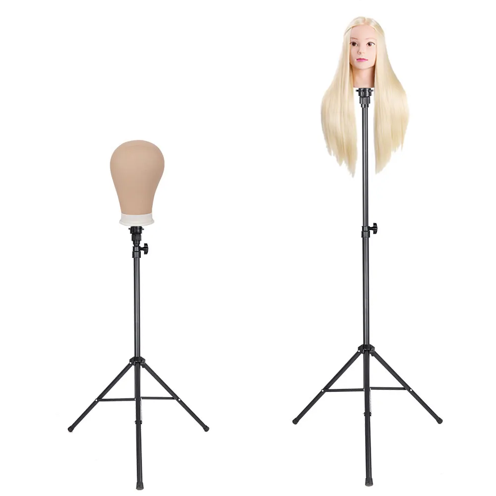 Professional Metal Adjustable Wig Head Stand For Styling And Display_voghion.com