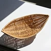 Creative Imitation Rattan Fruit Basket Plastic Sundry Storage Basket Hand-Woven Storage Box Home Kitchen Storage Supplies 4