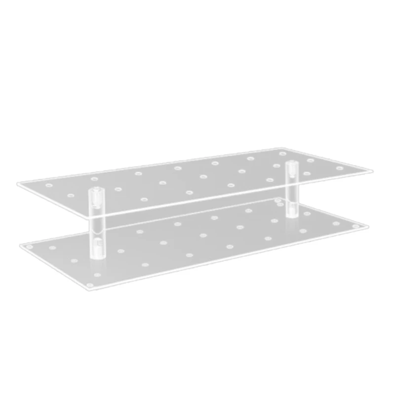 

Elegant Acrylic Stand for Mini Cakes Lollipop Display Holder Square Candy Holder 40JA