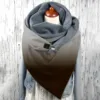 Autumn Winter Warm Scarf for Women Gradient Printed Double Layer Buckle Button Scarf Soft Wraps Comfortable Fleece Shawls шарф 3