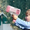 Children Outdoor Battle 40 Holes Rocket Launcher Handheld Portable Electric Automatic Bubble Gun LED Light For Boys And Girls 5