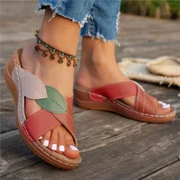 Été femmes sandales chaussures fête dames chaussures diapositives sandales dames sandales compensées femme chaussures antidérapantes femmes pantoufles femme 4