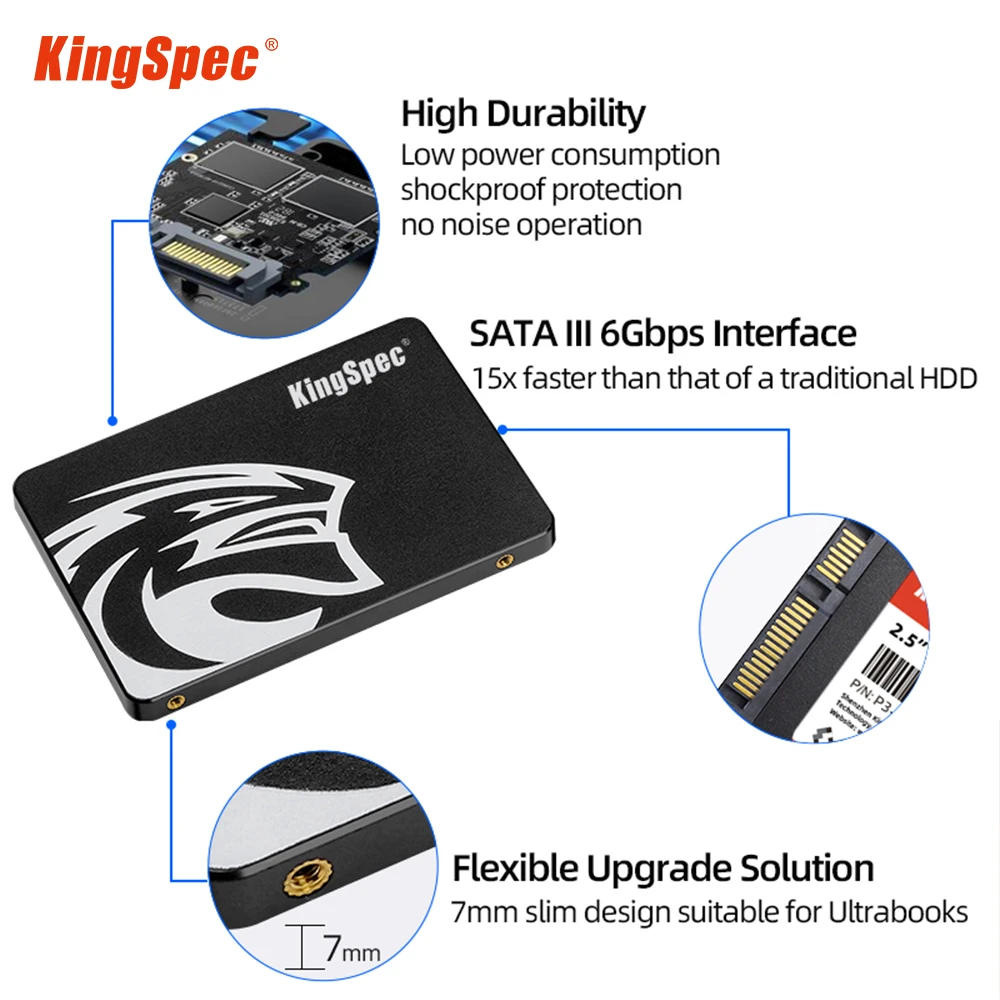KingSpec SATA SSD 240gb 256gb 512gb 1TB SATA3 Hard Drive