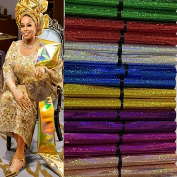 2025 High Quality Thin Metallic Luster 3D SEGO Nigerian Gele Ipele Headscarf Set for African Head Tie 2 Pcs Traditional Patter 1