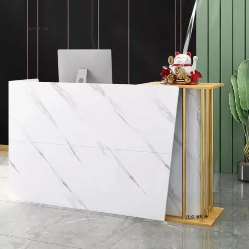 Reception Desk Counter Modern Supermarket Shop Clothing Bar Counter Beauty Salon Barber Shop Hair Salon Cashiers f