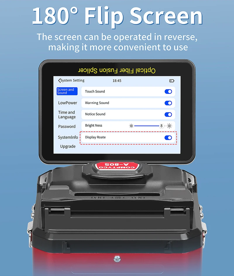 A-80S/A-88S Optical Fiber Fusion Splicer 6 Motor Touch Screen Multilingual Fiber
