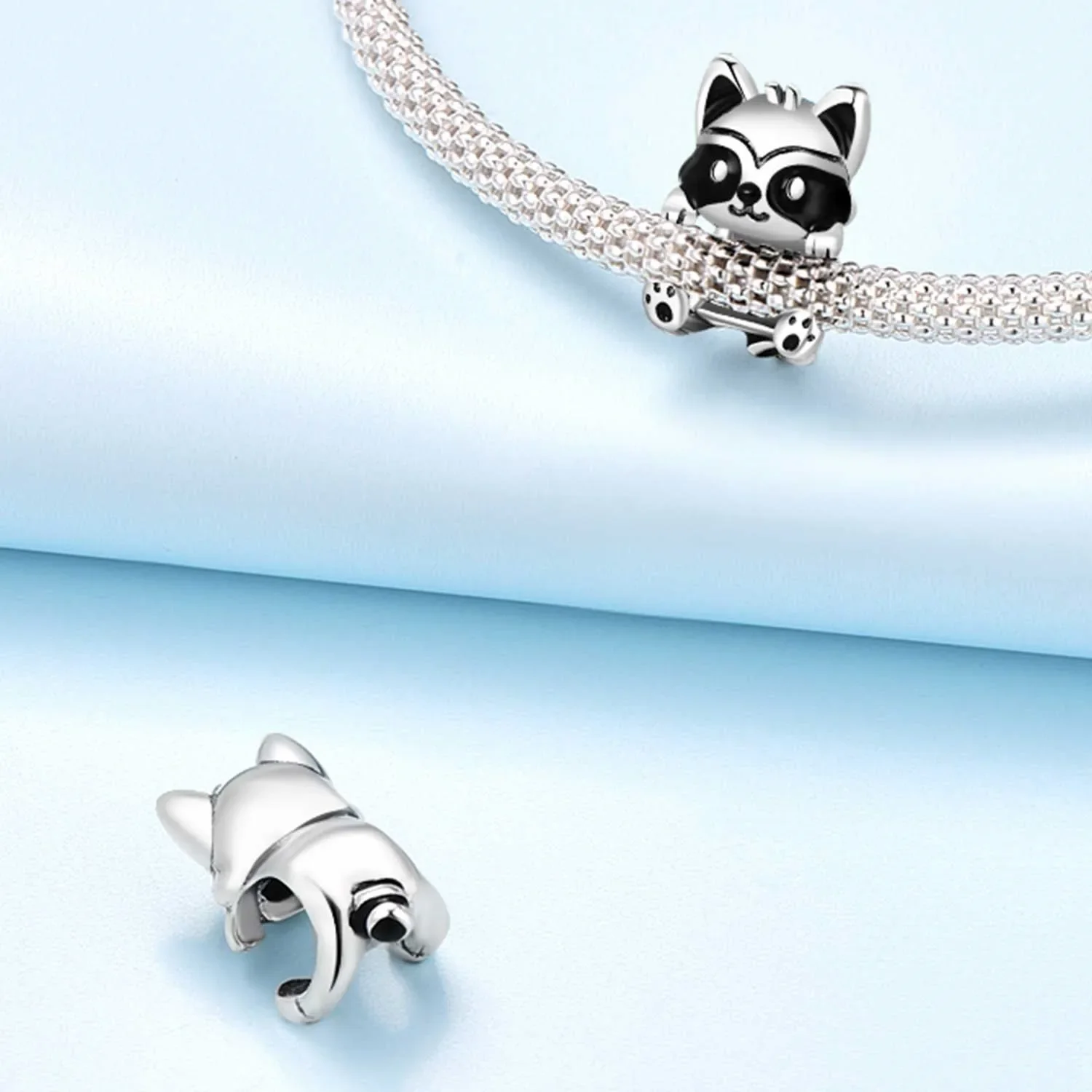 Beads Charms 925 Sterling Silver Skiing Penguin Charm Bead Fit Original 925 Bracelet Pendant Beads for Women Fine Jewelry Gift Making