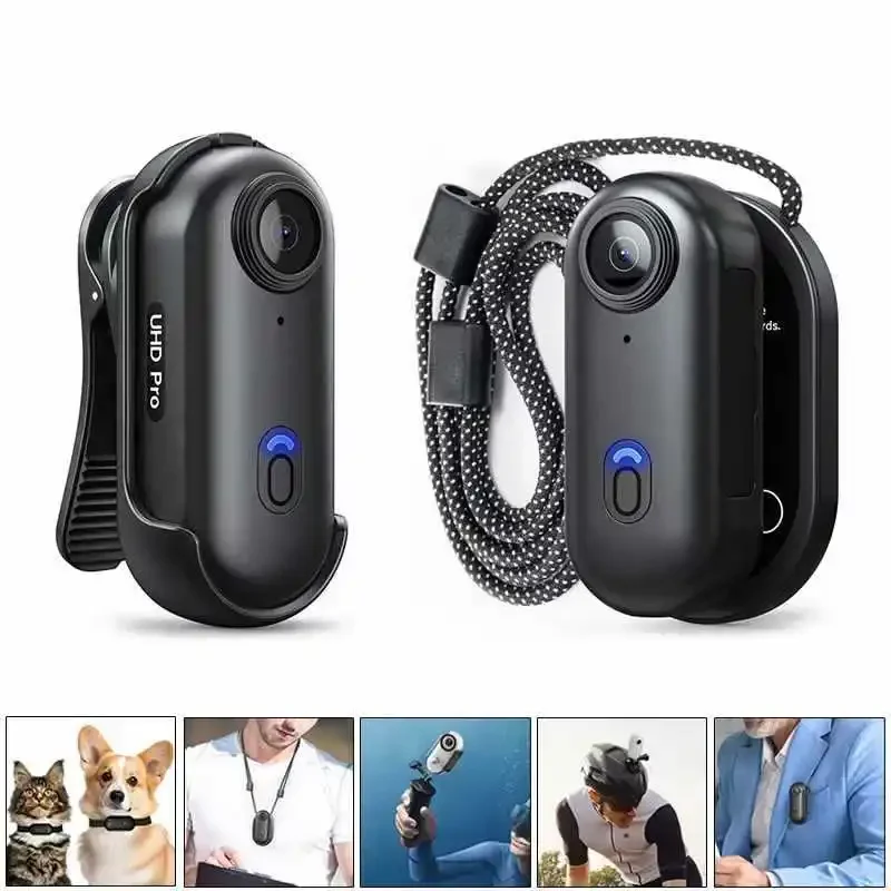 4K Thumb Cycling Camera WIFI Magnetic Back Clip Sports Camera 1080P Thumb Recorder Pet
