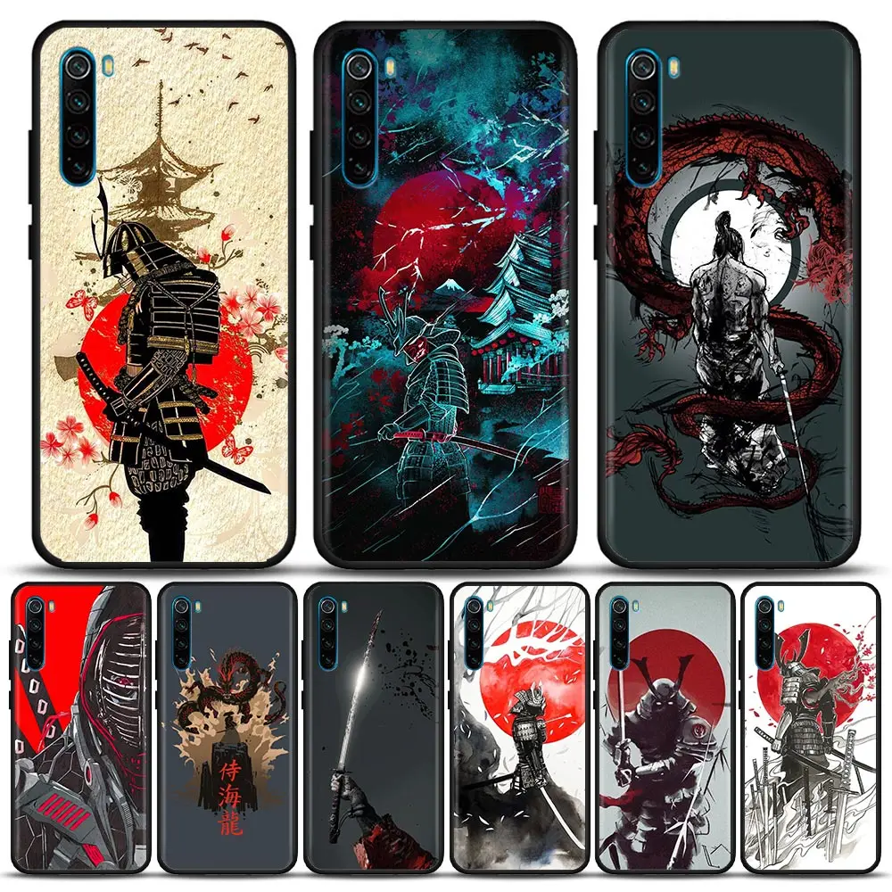 Самурай японский Art Sac чехол для телефона Redmi 6 Pro 6A 7 7A Note 8 A 8T 9 S 4G TSoft силиконовый |