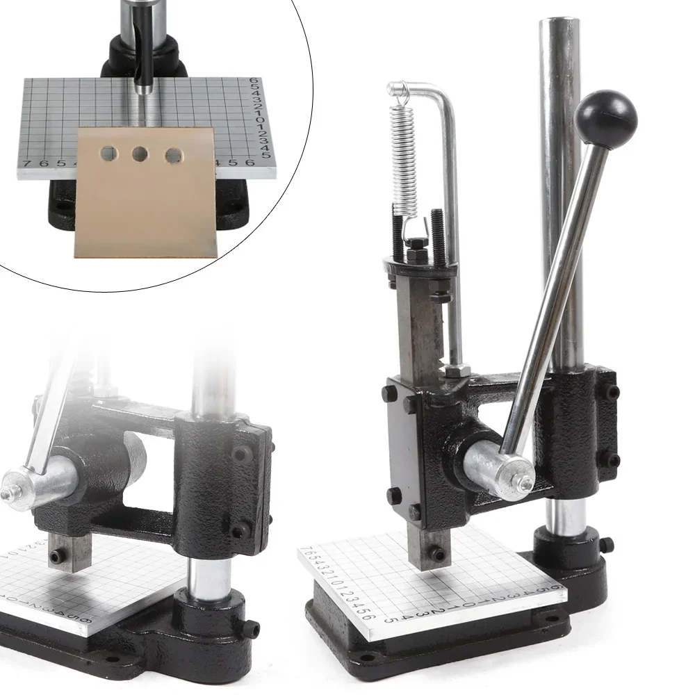 Leather Craft Imprinting Machine DIY Manual Embossing Press Cut Leathe Hole Puncher Punching Bronzing Tool Cutting Stitching leather craft stamps leather letter punch carving printing tools